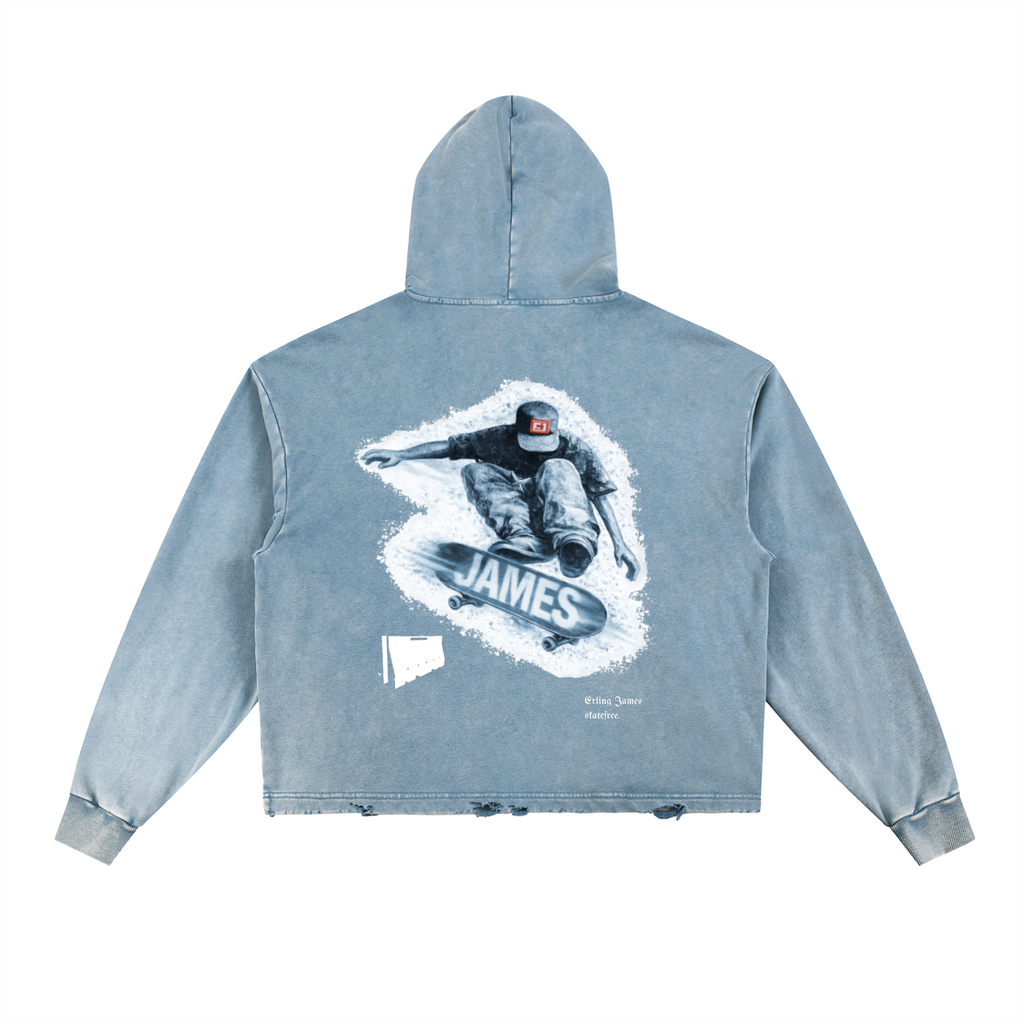 Erling James Vintage Skatefree  Hoodie