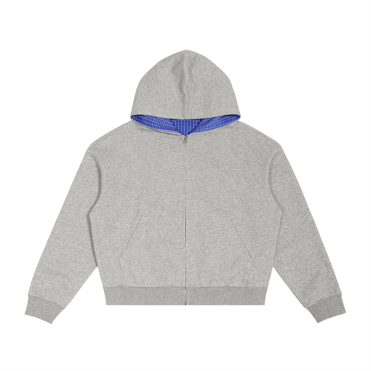 Erling James Essentials Plaid Zip Hoodie