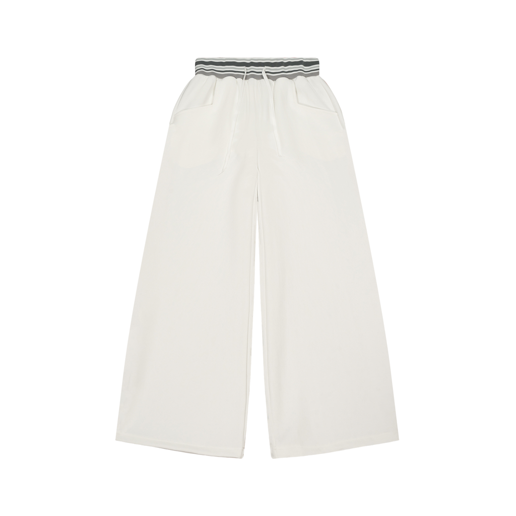 Erling James Striped Waist Wide Leg Pants